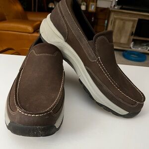 Men's 12 Wide Cestfini Brown Slip-On Shoes